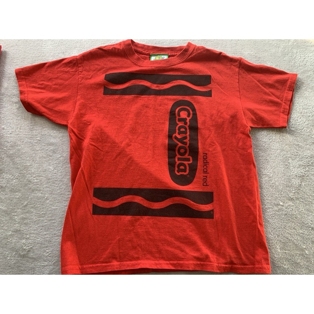 Crayola Experience Youth Radical Red Crayon T-Shirt Medium 10/12 Boys Girls
